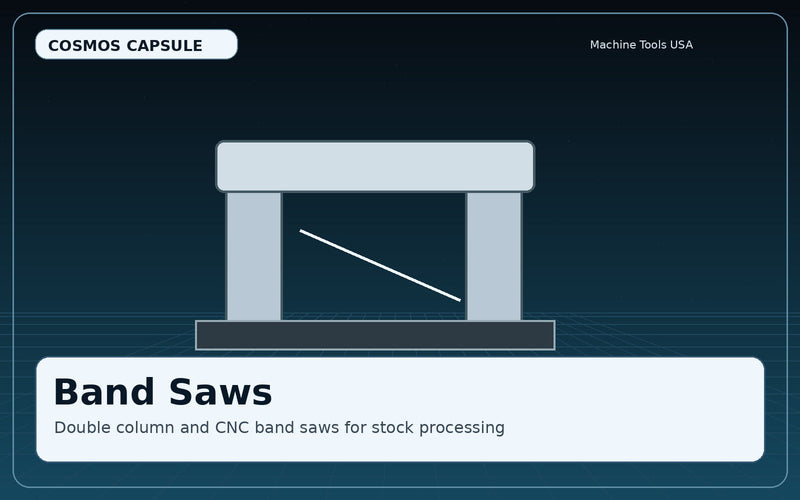 Band Saws and Material Stock Processing - Cosmos Capsule Machine Tools USA