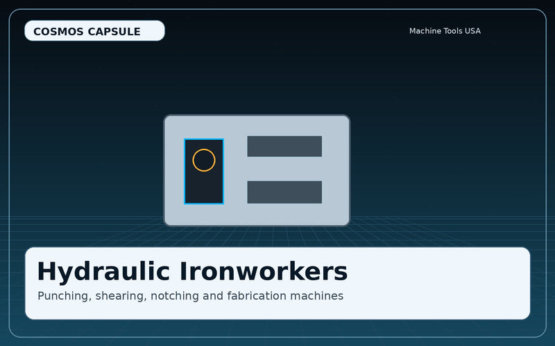 Hydraulic Ironworker Machines - Cosmos Capsule Machine Tools USA