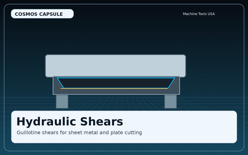 Hydraulic Shears and Guillotine Shears - Cosmos Capsule Machine Tools USA