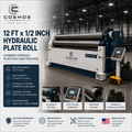 12 ft x 1/2 inch Hydraulic Plate Roll - Cosmos Capsule Plate Rolling Package