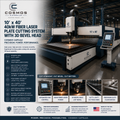 10x40 40kW Fiber Laser Plate Cutting System with 3D Bevel Head - Cosmos Capsule