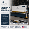 10 ft x 1/4 inch Hydraulic Guillotine Shear - Cosmos Capsule Fabrication Package