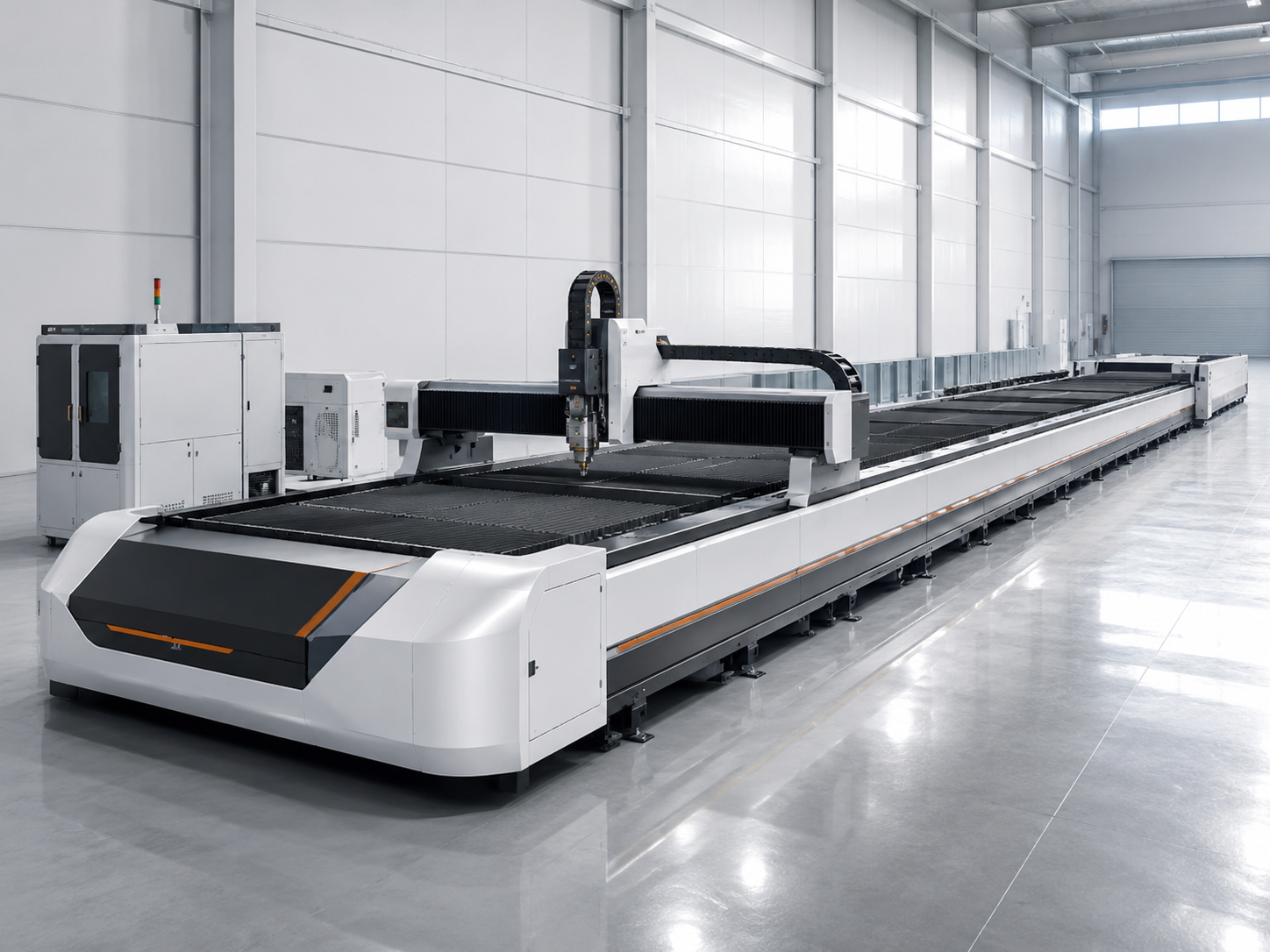 10x40 40kW Fiber Laser Cutting System - Cosmos Capsule Extreme Long Plate